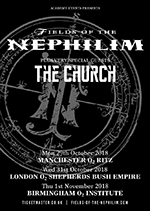 Fields of the Nephilim, O2 Shepherds Bush, London 31.10.18